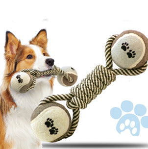 Why Your Pet Needs the Dumbbell Rope Tennis Ball Chew Toy
