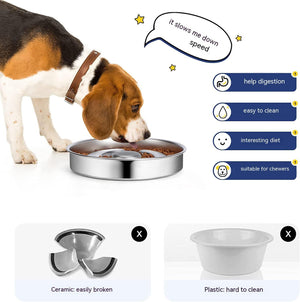 Discover the Ultimate Pet Slow Feeding Bowl for Happy, Healthy Pets!