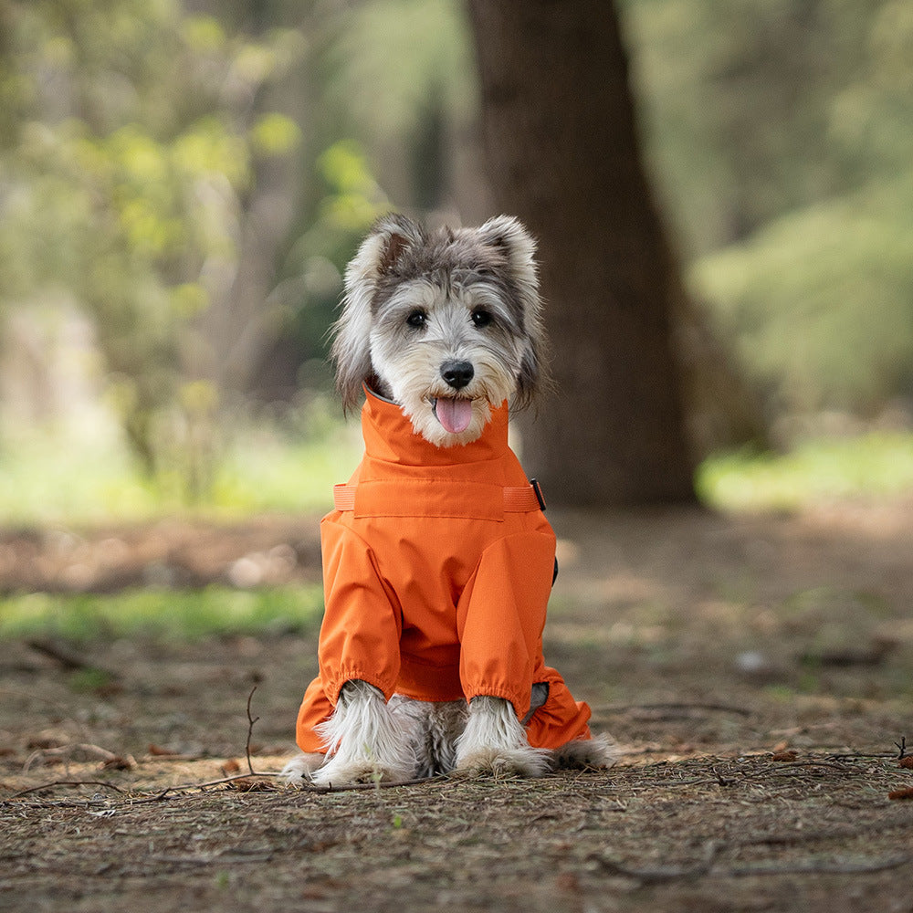Personality Dog Pet One-piece Raincoat