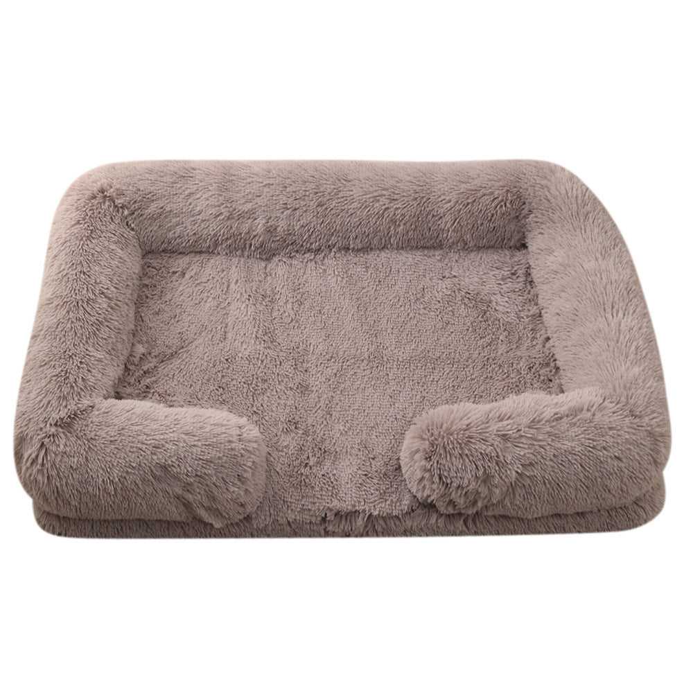 Plush Round Pet Dog Bed Winter