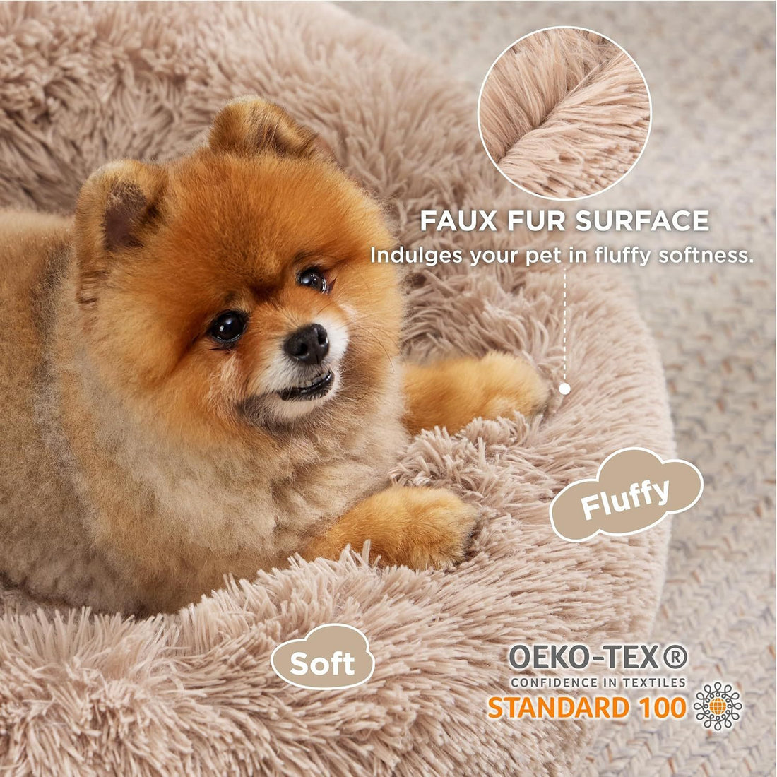 Indoor Solid Color Pet Bed