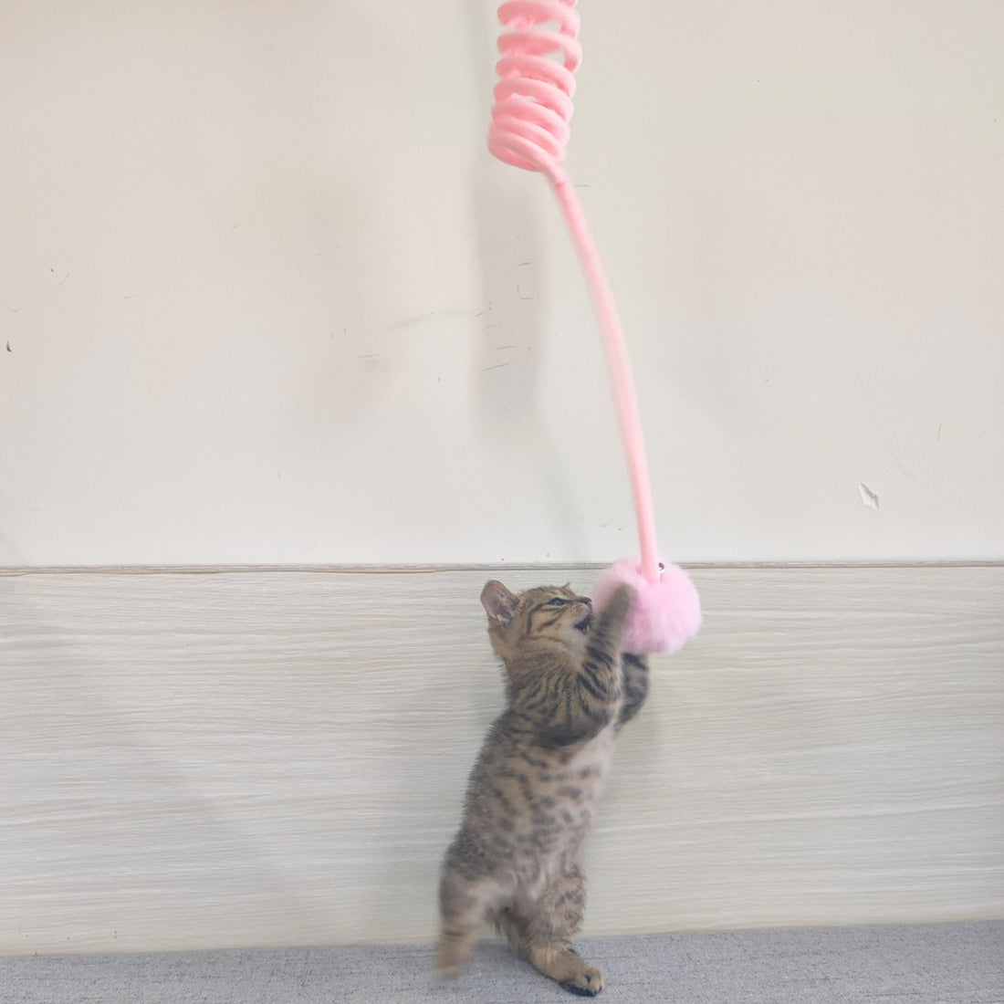 Cat Toy Spring Rabbit Hair Ball Interactive