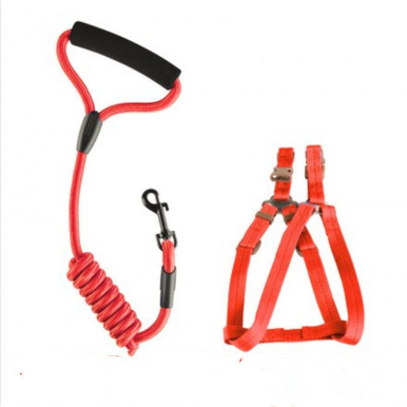 Dog leash chest strap