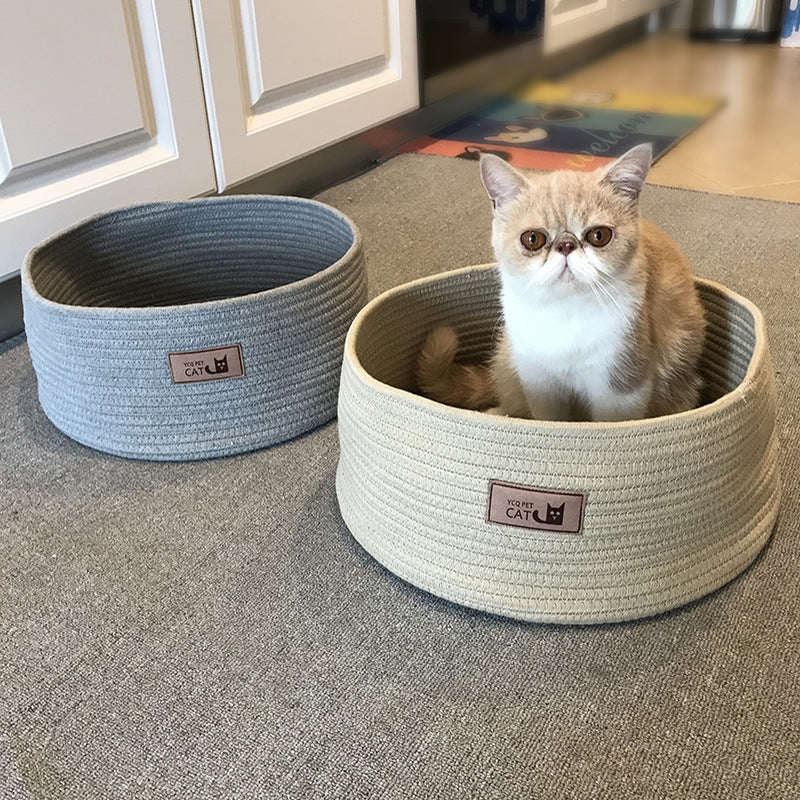 Cat Litter Small Dog Round Bed