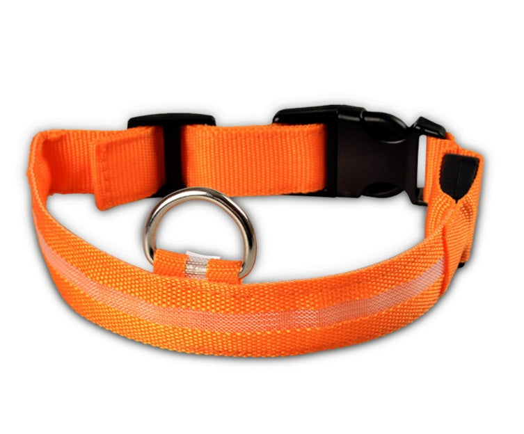 LED Pet Luminous Collar, Night Safety, Flashing, Glow in Dark