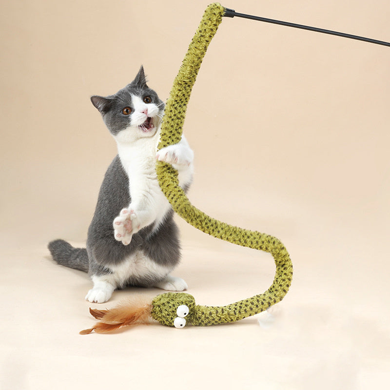 Snake Cat Teasing Stick Cat Toy