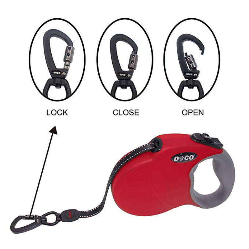 Automatic retractable dog leash