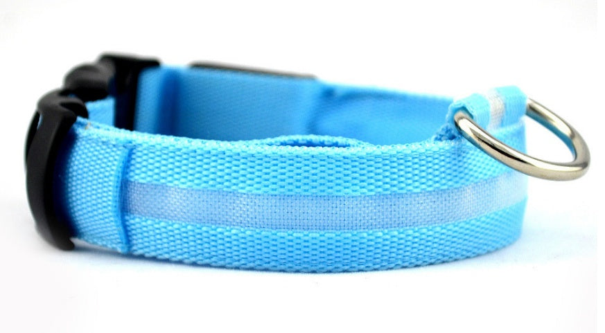 LED Pet Luminous Collar, Night Safety, Flashing, Glow in Dark