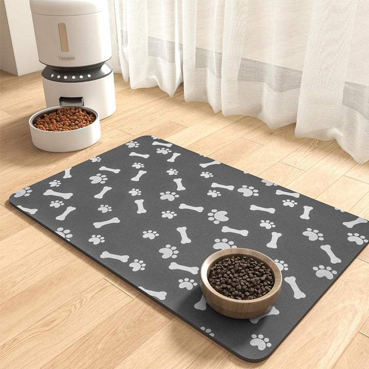 Pet Feeding Mat-Absorbent Bowl