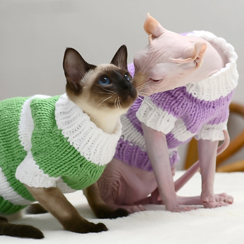 Hairless Cat Warm Sweater Cat Clothes