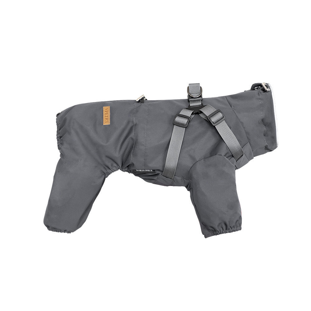 Personality Dog Pet One-piece Raincoat