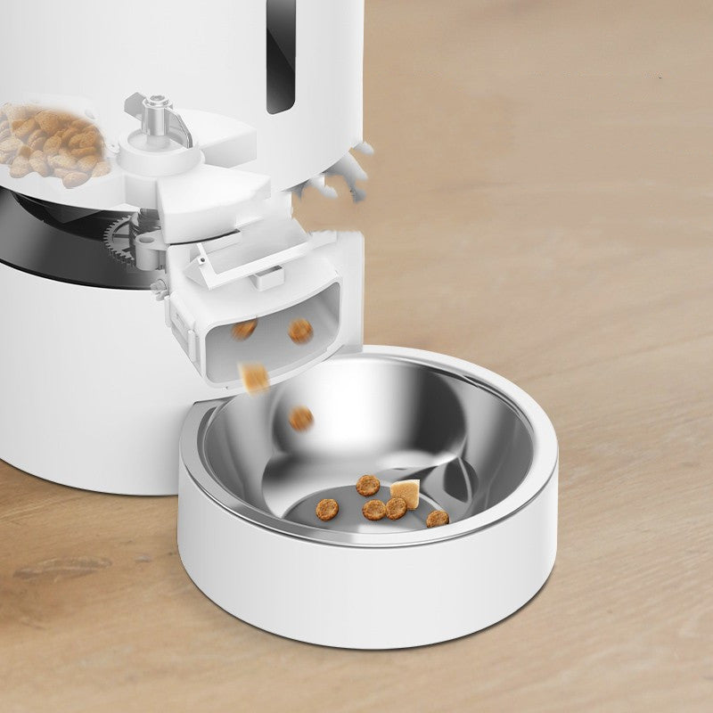 Capsule Automatic Cat Feeding Double Bowl