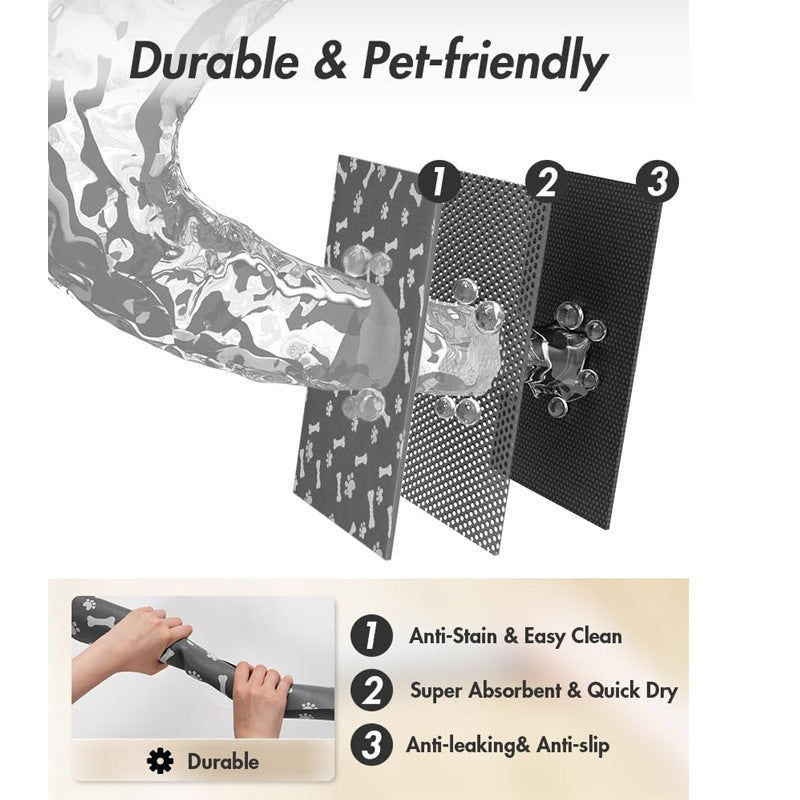 Pet Feeding Mat-Absorbent Bowl