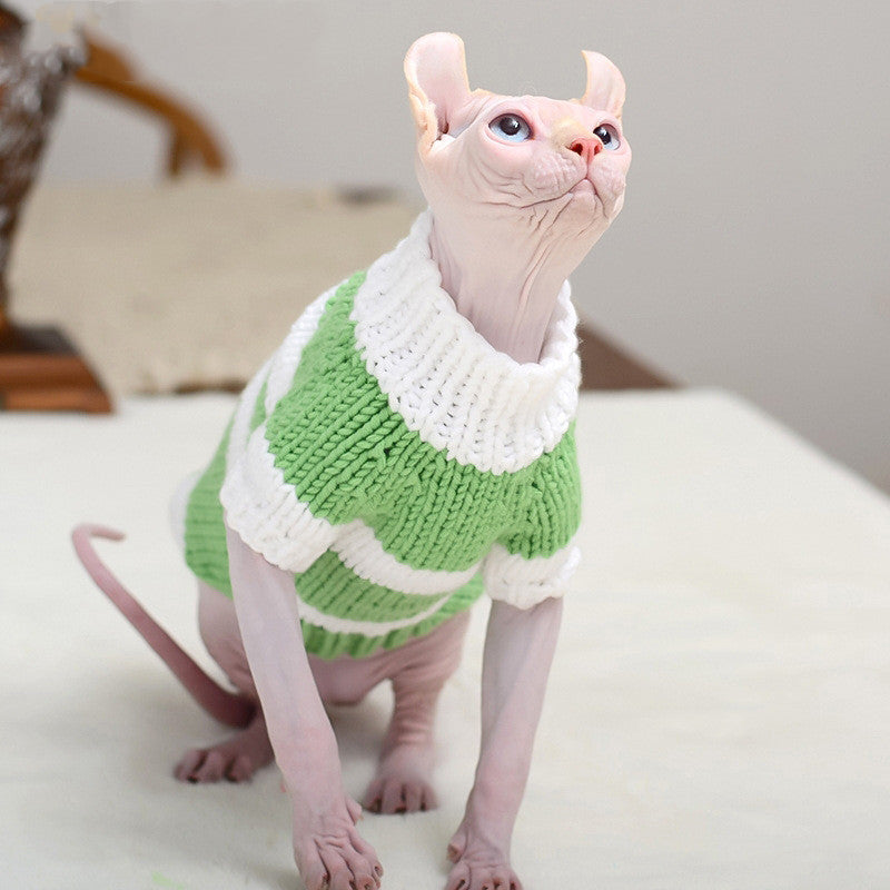 Hairless Cat Warm Sweater Cat Clothes