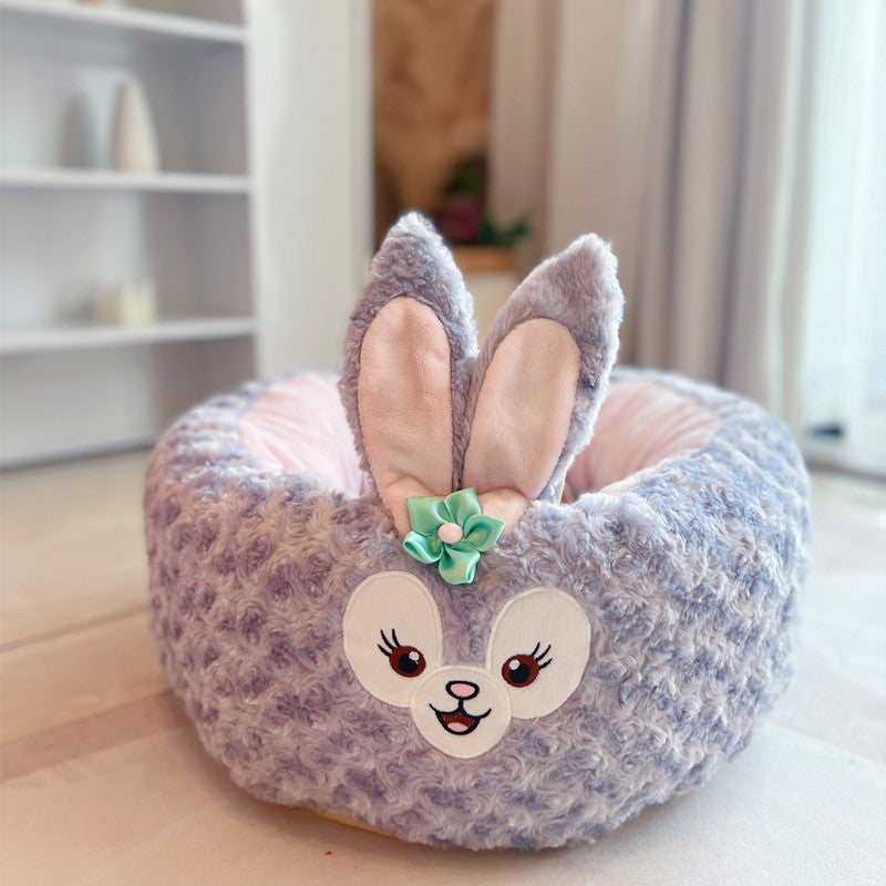 Cartoon Dog Nest Round Bed