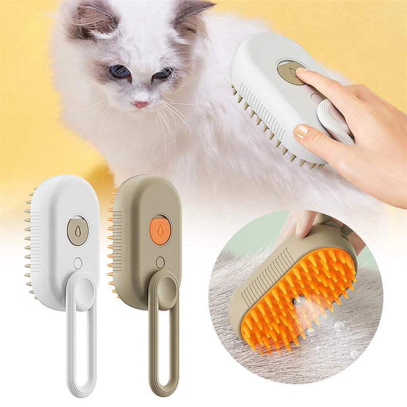Steamy Dog Brush 3 In 1 Electric Spray