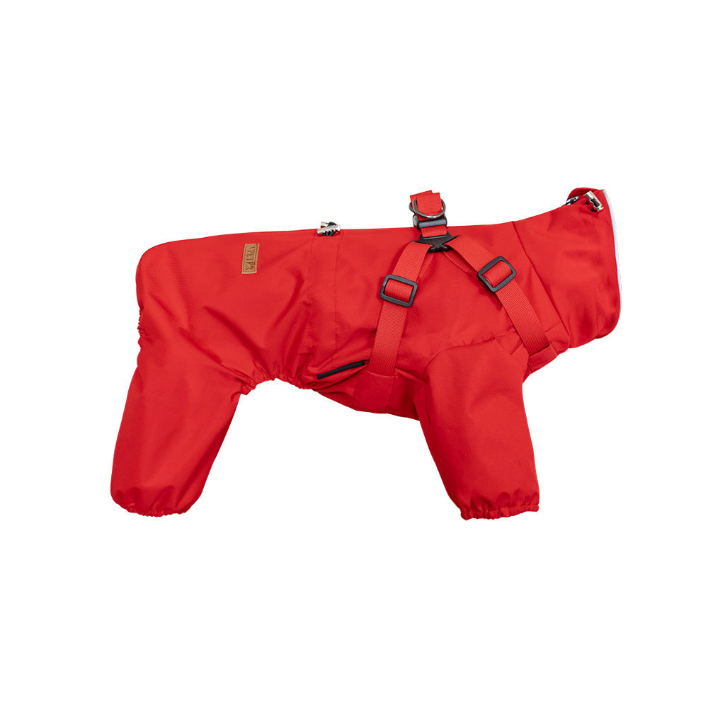 Personality Dog Pet One-piece Raincoat