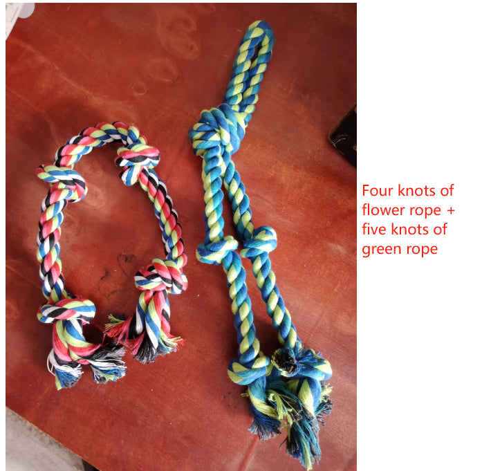 Heavy-Duty Rope Knot Dog Toys , Interactive Tug Of War