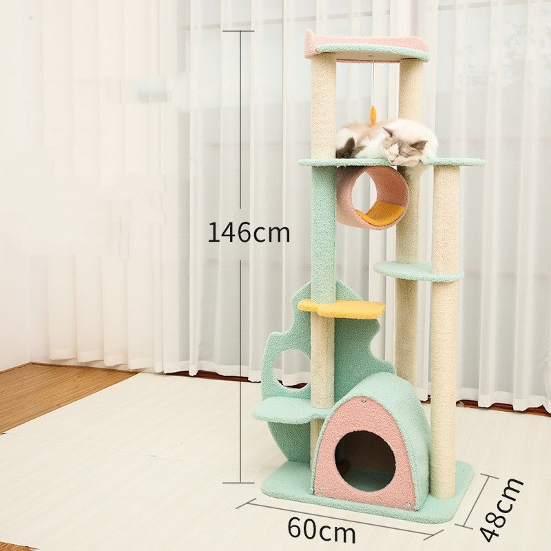 Large Cat Scratching, climbing Toys