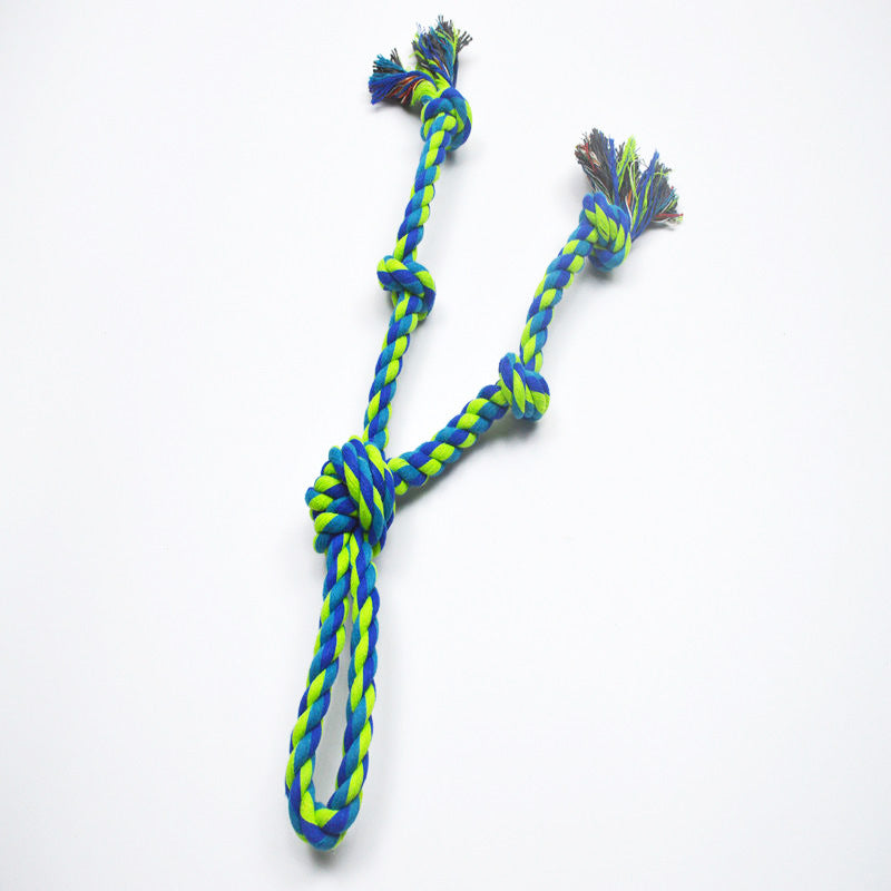 Heavy-Duty Rope Knot Dog Toys , Interactive Tug Of War