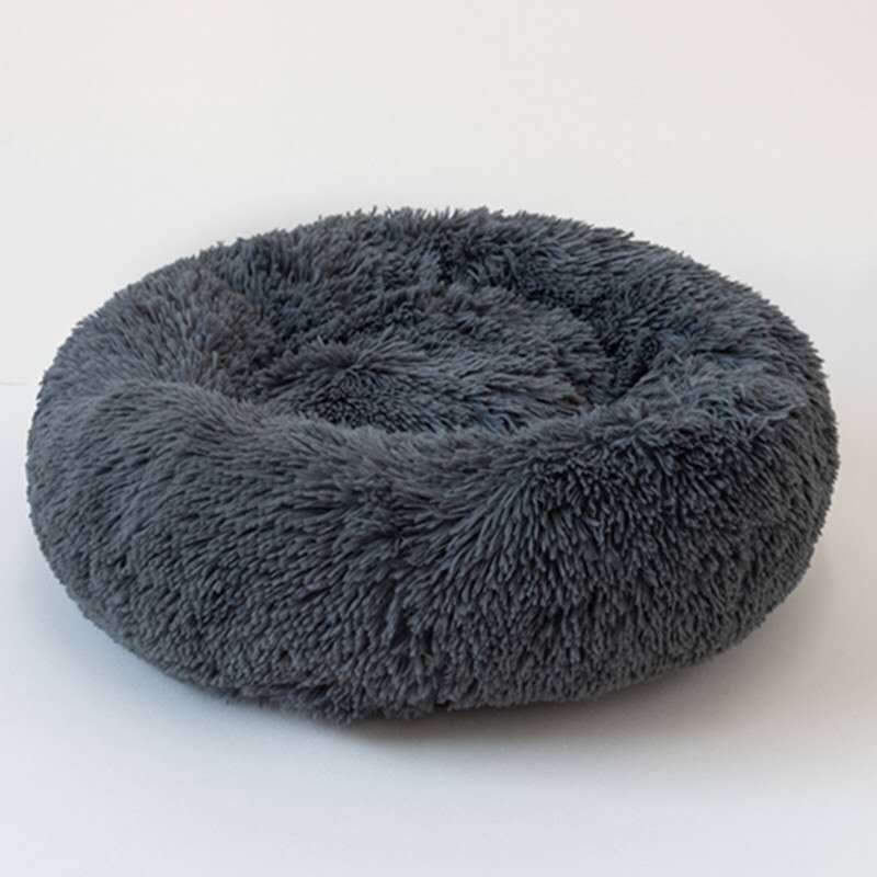 Plush Round Dog Warm Winter Bed