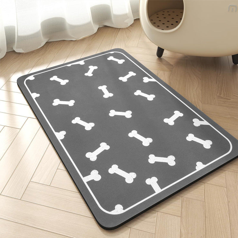Pet Feeding Mat-Absorbent Bowl
