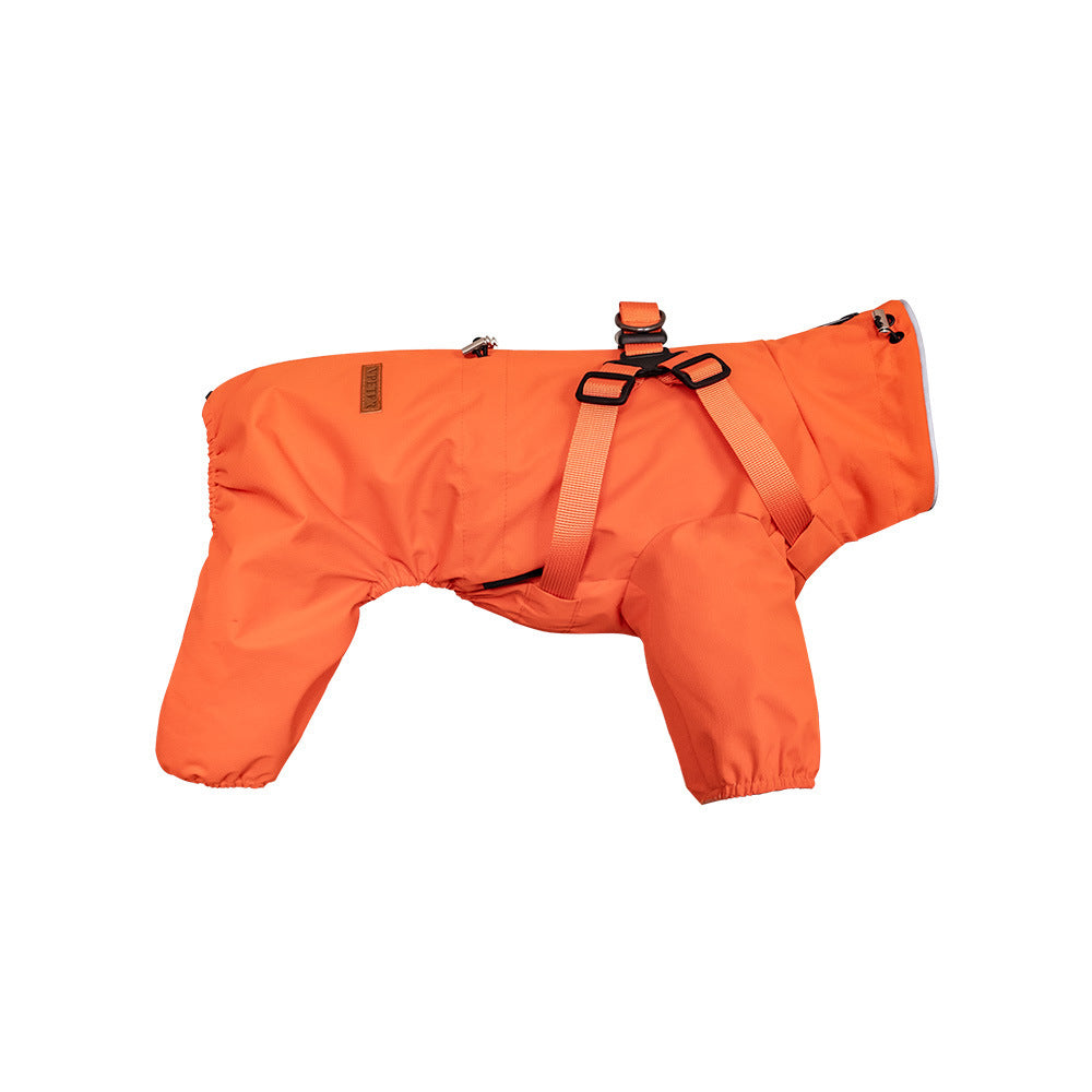 Personality Dog Pet One-piece Raincoat
