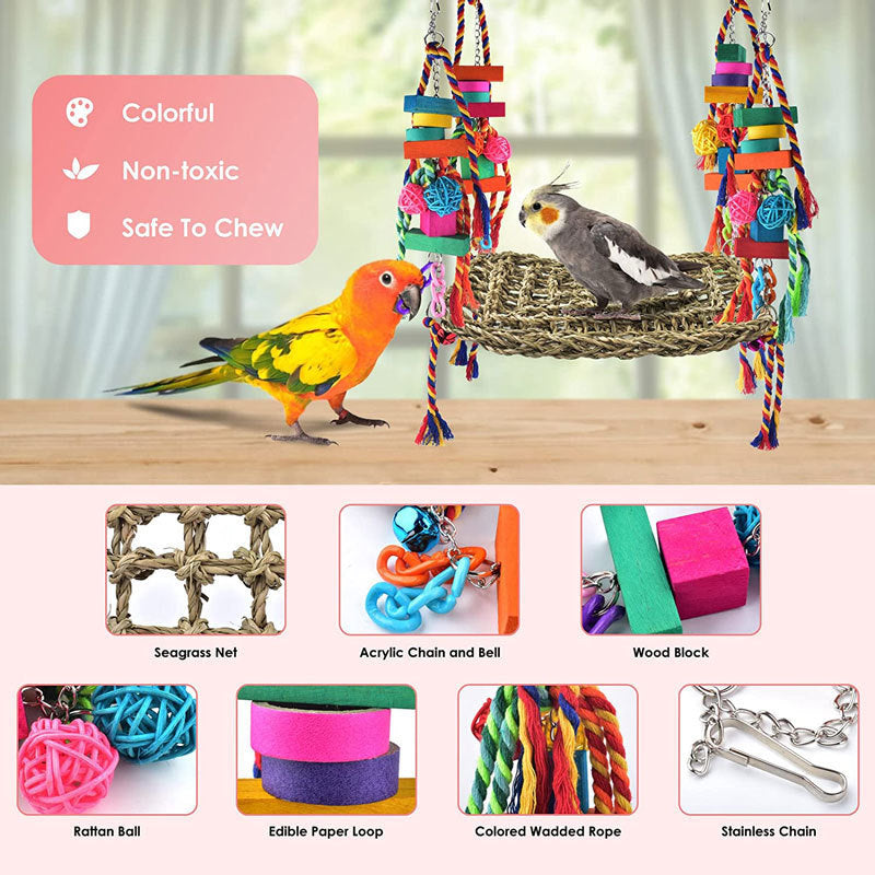 Parrot Climbing Net Toy Bird Cage