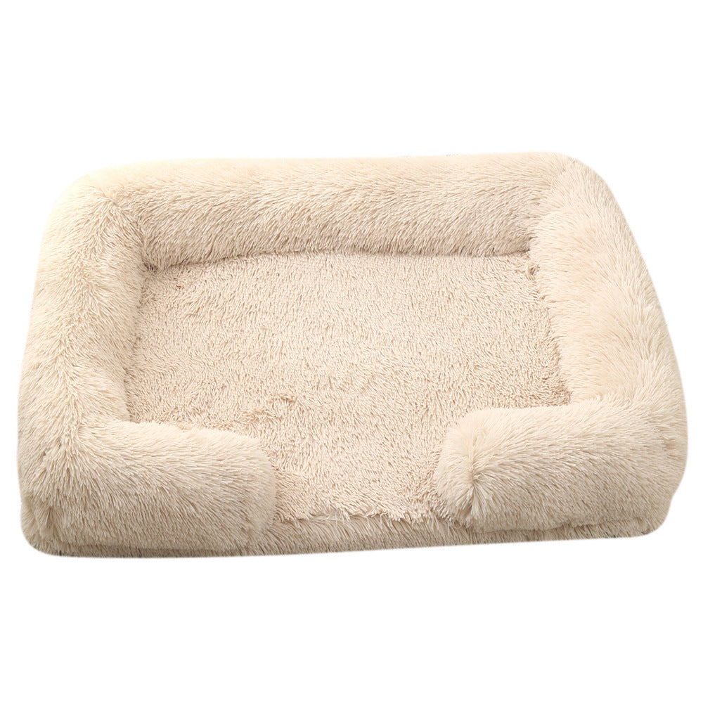 Plush Round Pet Dog Bed Winter
