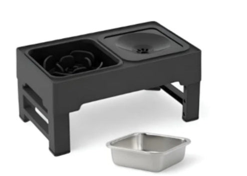 Dog Double Bowl Adjustable Height