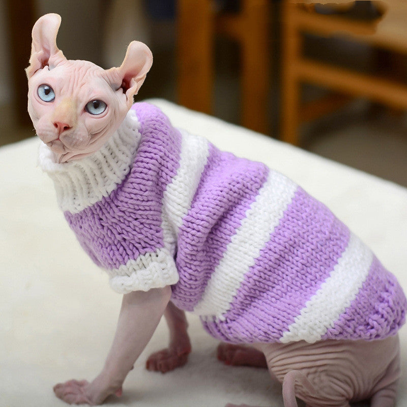 Hairless Cat Warm Sweater Cat Clothes