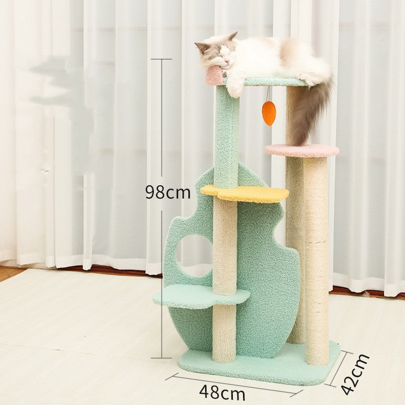 Large Cat Scratching, climbing Toys