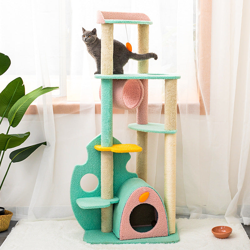 Large Cat Scratching, climbing Toys