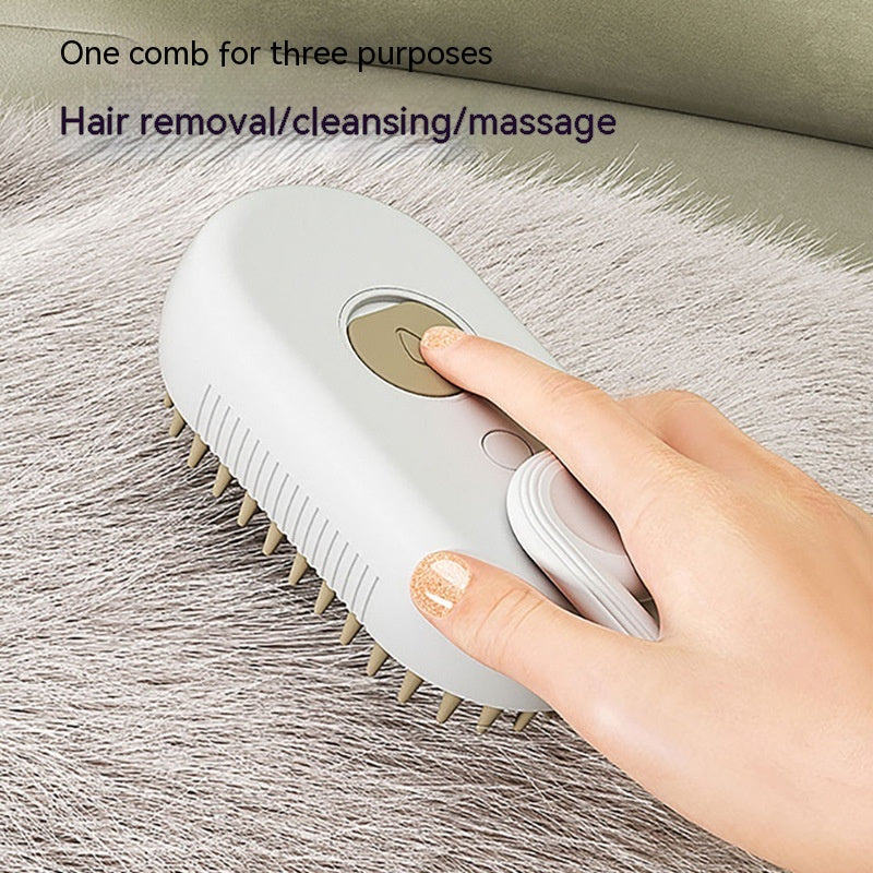 Steamy Dog Brush 3 In 1 Electric Spray