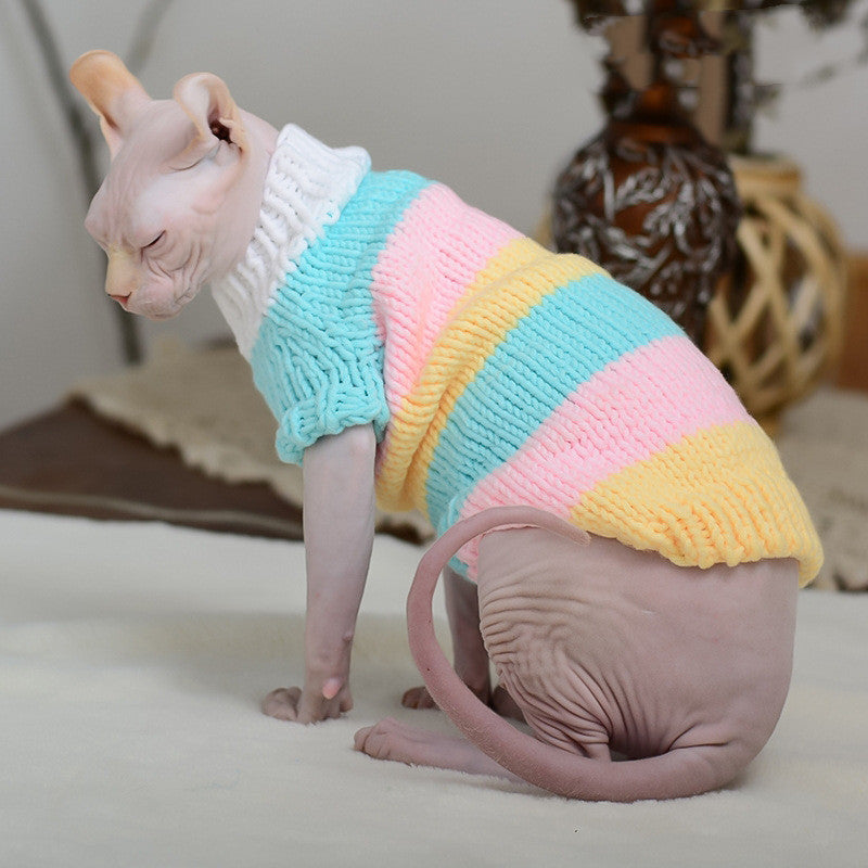 Hairless Cat Warm Sweater Cat Clothes