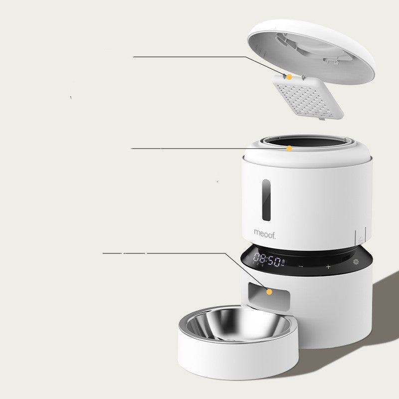 Capsule Automatic Cat Feeding Double Bowl