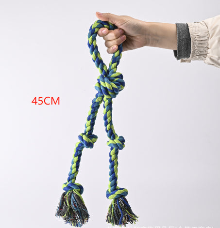 Heavy-Duty Rope Knot Dog Toys , Interactive Tug Of War