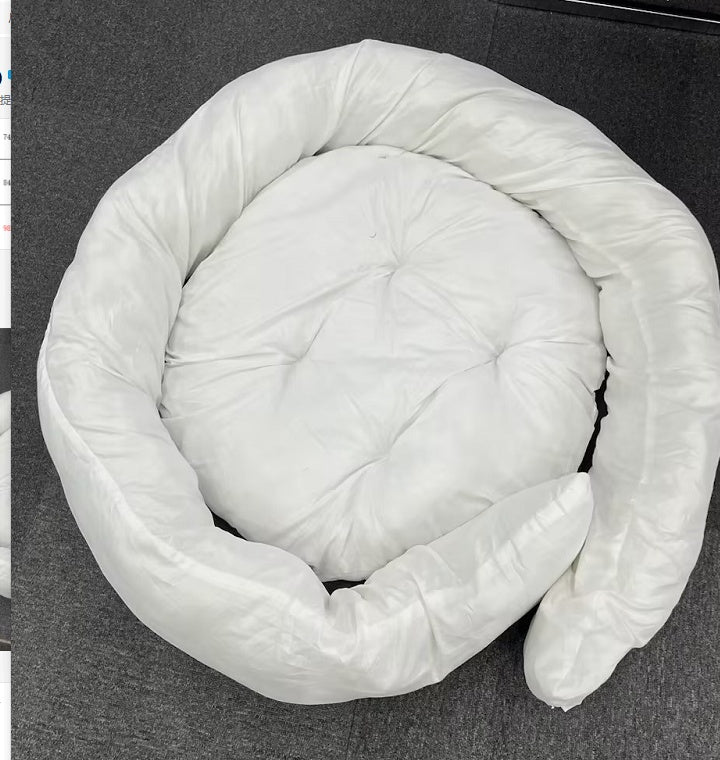 Plush Round Dog Warm Winter Bed