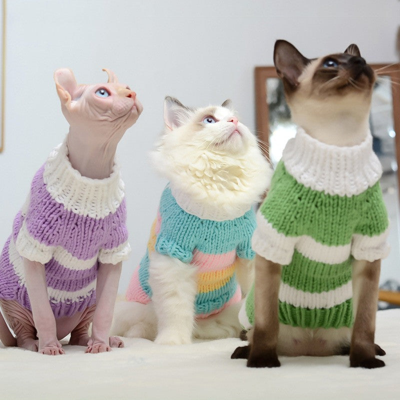 Hairless Cat Warm Sweater Cat Clothes