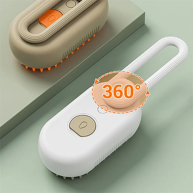 Steamy Dog Brush 3 In 1 Electric Spray
