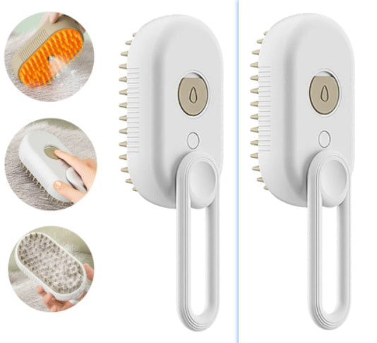 Steamy Dog Brush 3 In 1 Electric Spray