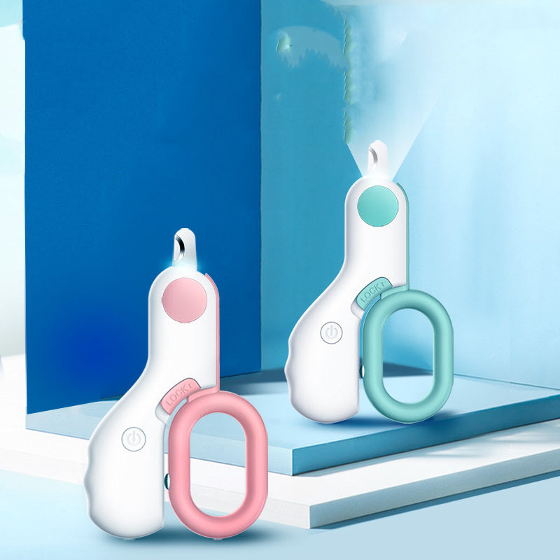LED Illuminating Pet Mini ABS Nail Trimmer