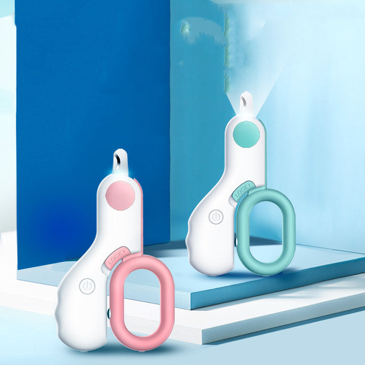 LED Illuminating Pet Mini ABS Nail Trimmer