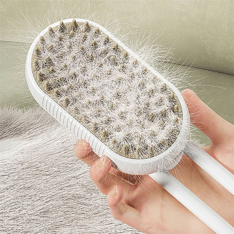 Steamy Dog Brush 3 In 1 Electric Spray