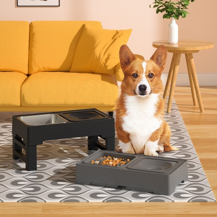 Dog Double Bowl Adjustable Height